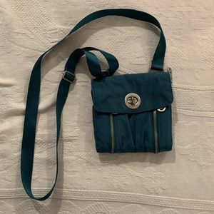 Tealish blue Baggallini crossbody bag